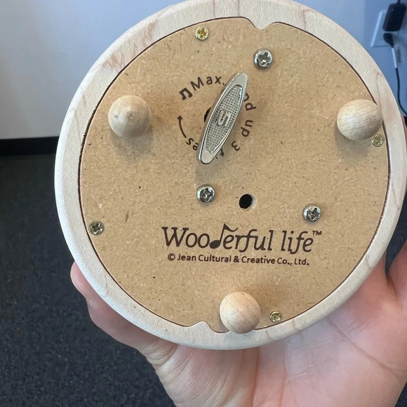 WONDERFUL LIFE WOODEN MUSIC WEDDING CAKE Topper Jean Cultural New - Picture 5 of 5